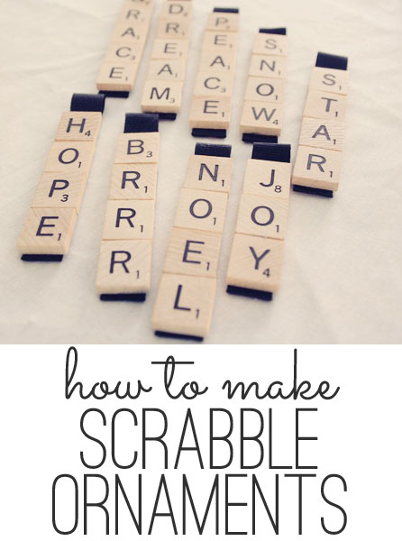 Scrabble Ornaments (easy craft tutorial)