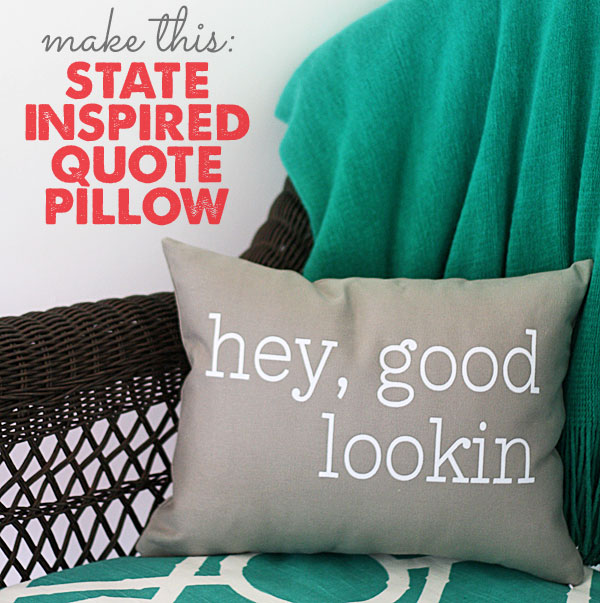 quote pillow diy