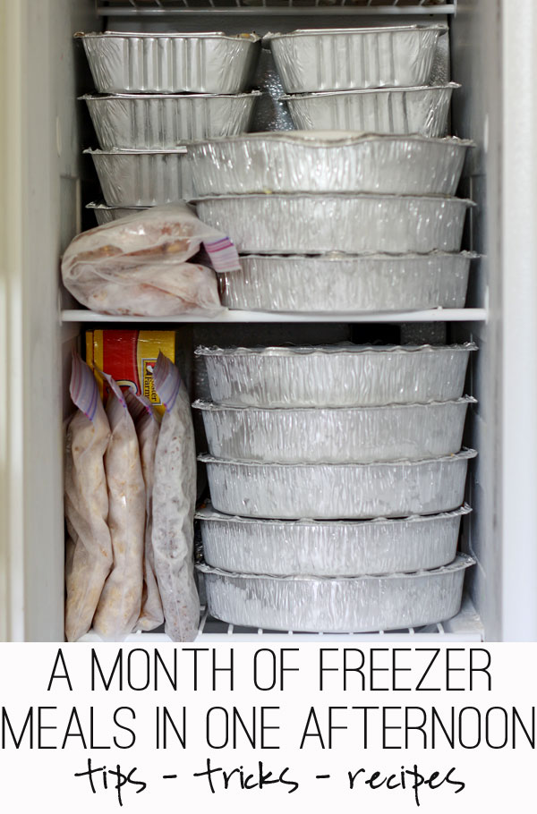 How to make a month's worth of Freezer Meals in an afternoon