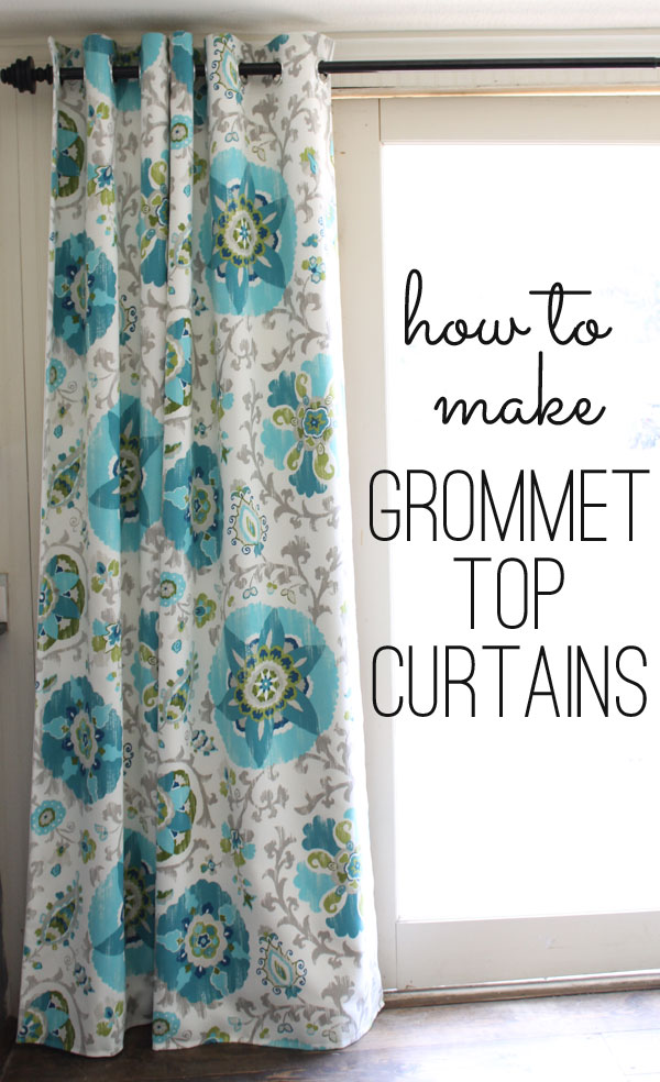 DIY Grommet Top Curtains Tutorial