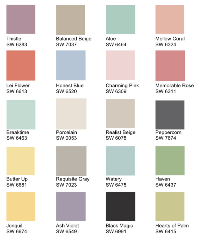 Sherwin-Williams Paint Colors