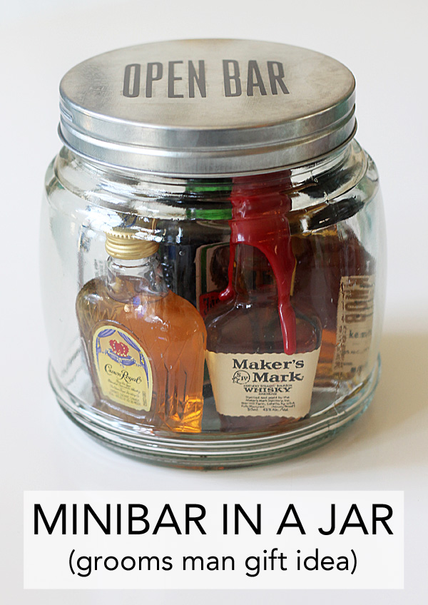 Minibar In A Jar An Easy Gift Idea