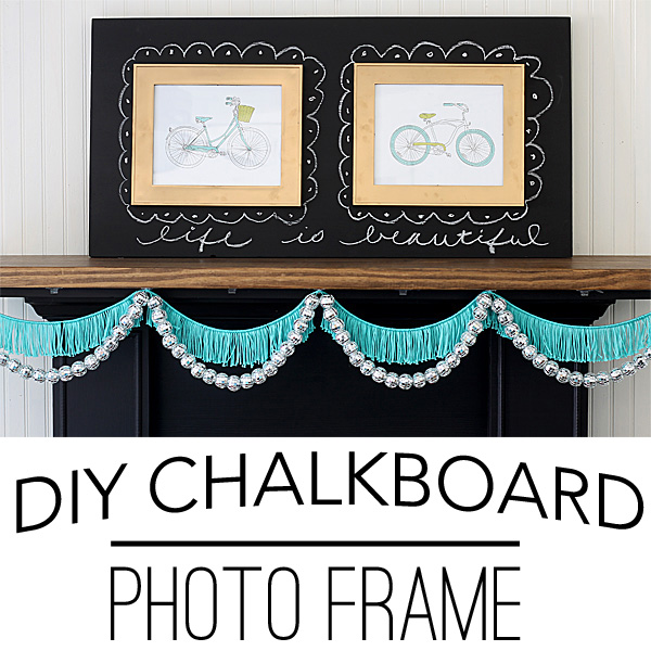 DIY Framed Chalkboard from An Old Picture Frame - Ideas for the Home