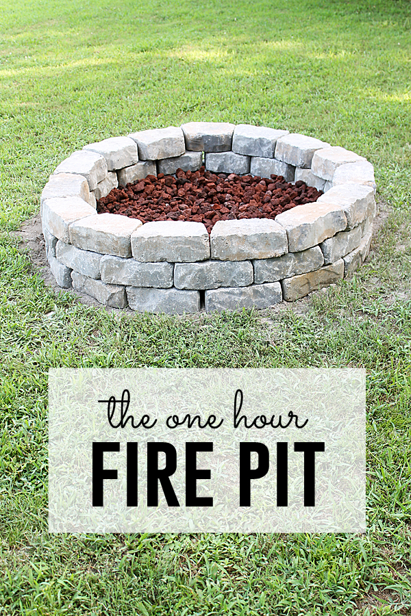 Fire Pit Project You Can Do In One Hour, How To Make A Homemade Fire Pit With Bricks