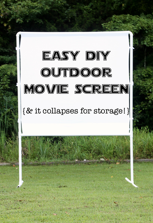 DIY outdoor movie screen