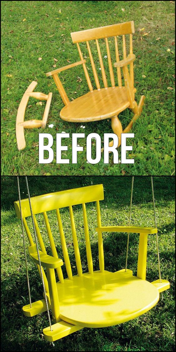 Wonderful Ways to Repurpose Old Chairs - The Shabby Creek Cottage