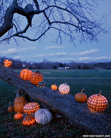 Pretty Carved Pumpkins