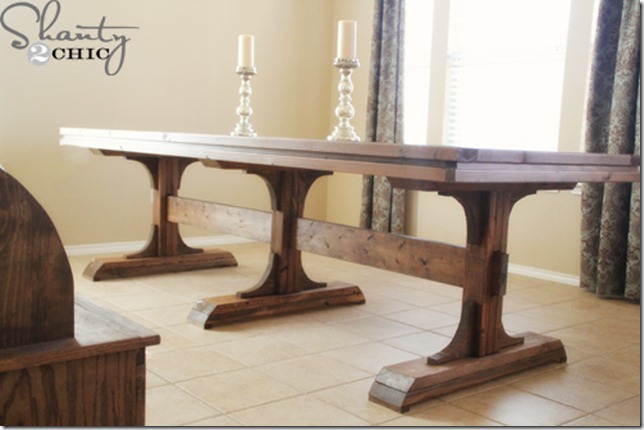 triple pedestal table