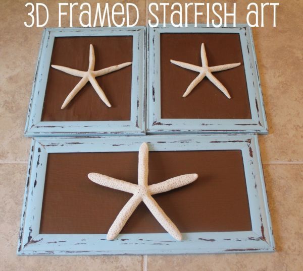 3D framed starfish art