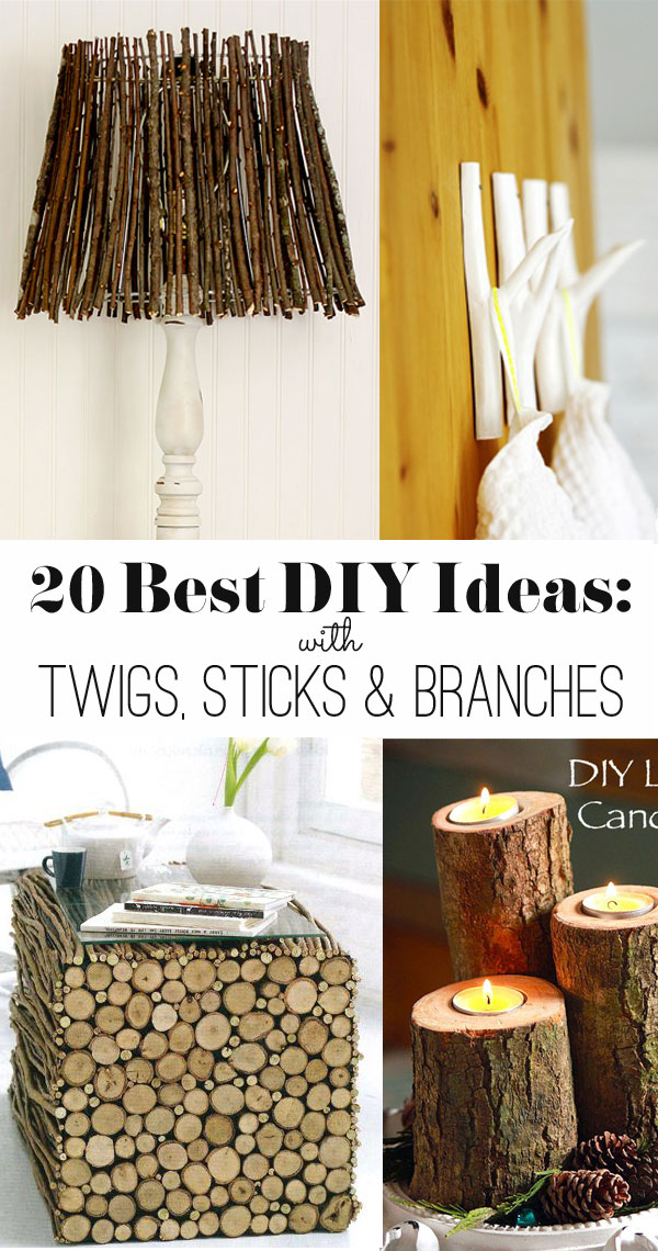 20 ideas to make with twigs, sticks and branches