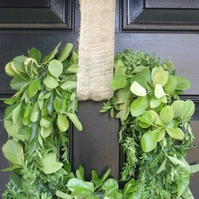 DIY Boxwood Wreath