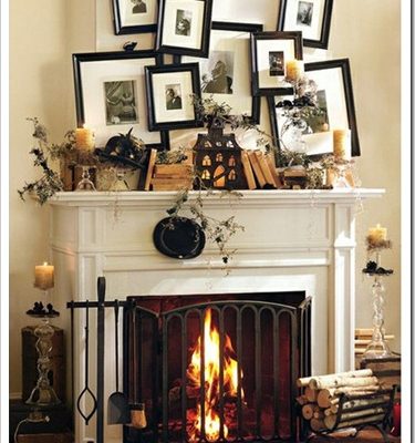 Pottery Barn Inspired Mantle