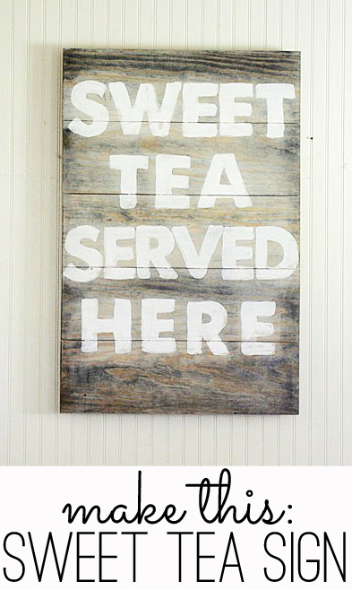 sweet tea served here sign tutorial