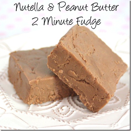 Nutella & Peanut Butter Fudge