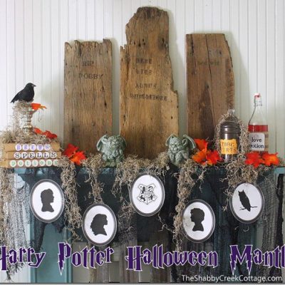 Harry Potter Halloween Mantle