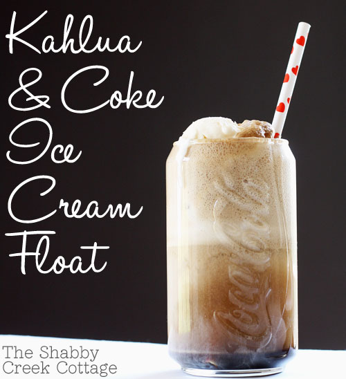 kahlua and coke ice cream float