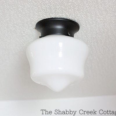 $5 Farmhouse Light: an easy DIY makeover