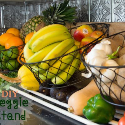 DIY counter top vegetable stand