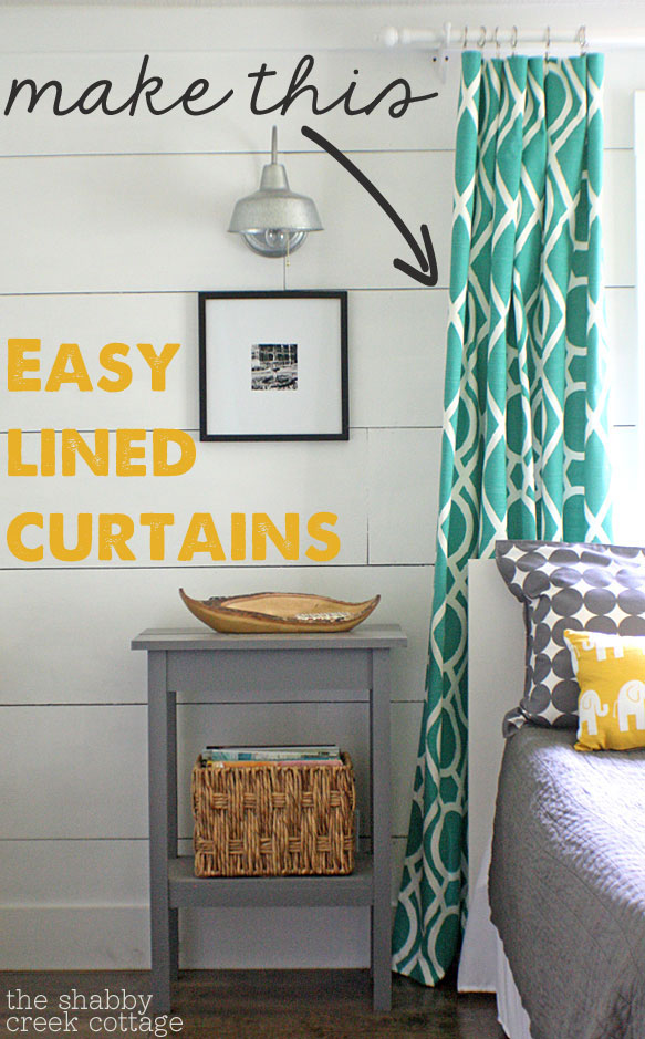 Lined Curtains, How To Make Double Width Curtains