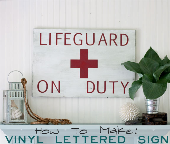 Make a Sign: DIY Lifeguard On Duty Sign