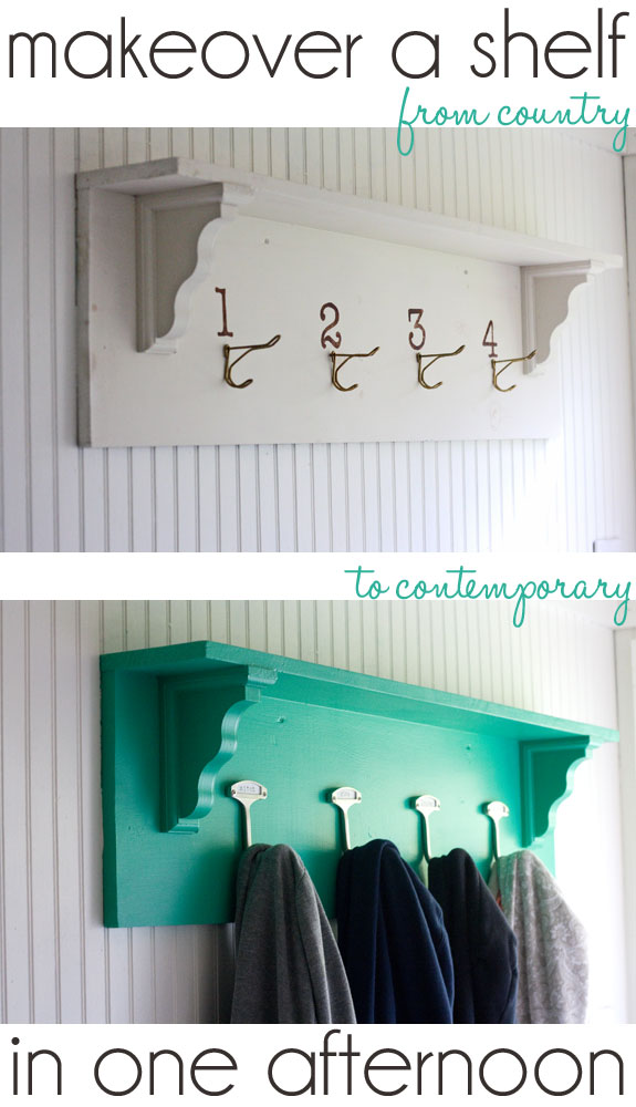 Makeover a shelf in an afternoon