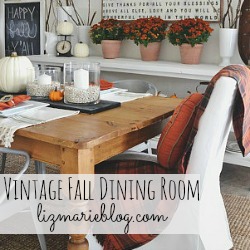 Vintage Fall Dining Room