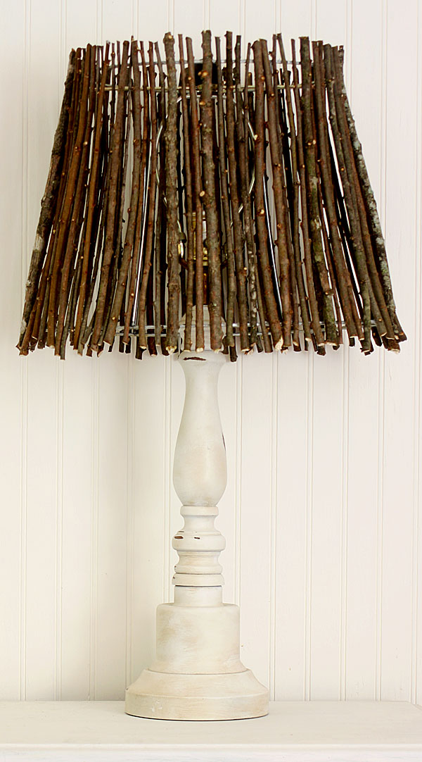Diy Twig Lamp Shade, Lamps Made Out Of Tree Branches