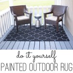 DIY painted outdoor rug