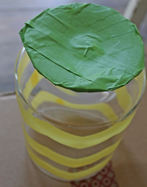 chevron mercury glass vase