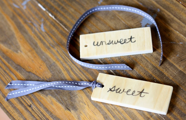 Easy Wooden Beverage Tags