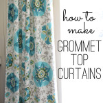 how to make grommet top curtains