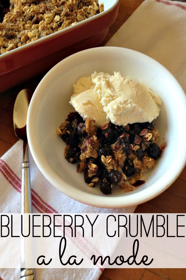 blueberry crumble