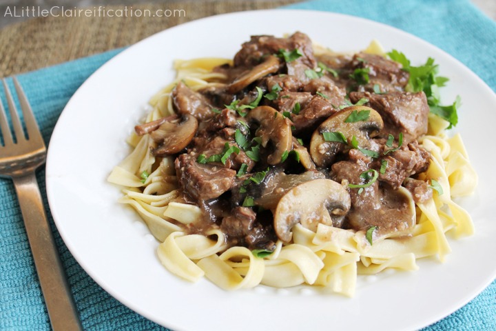 Easy slow cooker beef Burgundy-great for busy days!