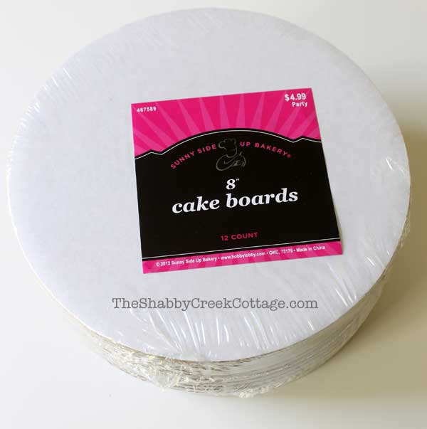 cardboard cake rounds
