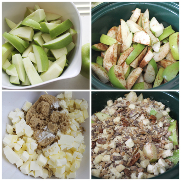 Super easy and Delicious Toffee apple pecan crisp crockpot recipe 