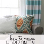 horizontal stripe curtains