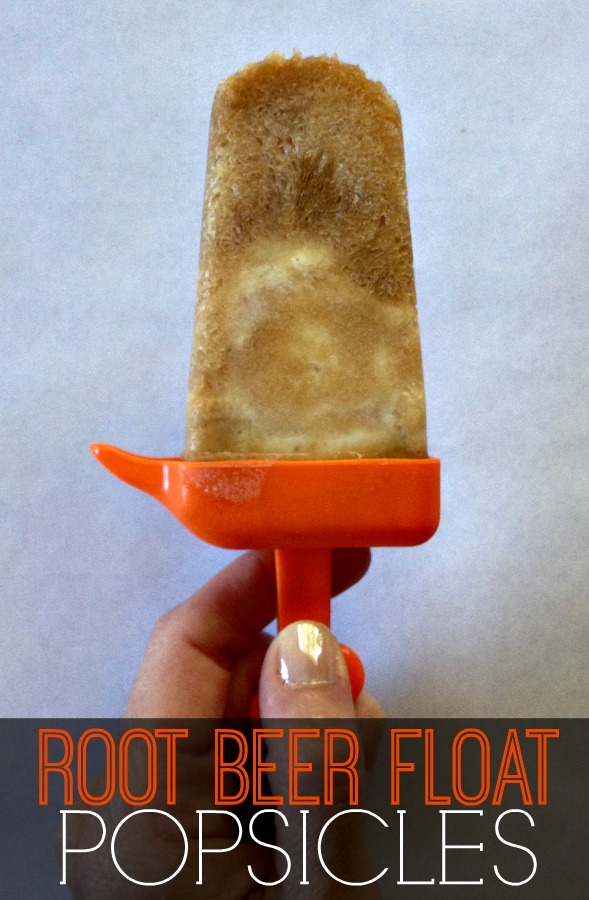 Fun Summer Treat: Root Beer Float popsicles!