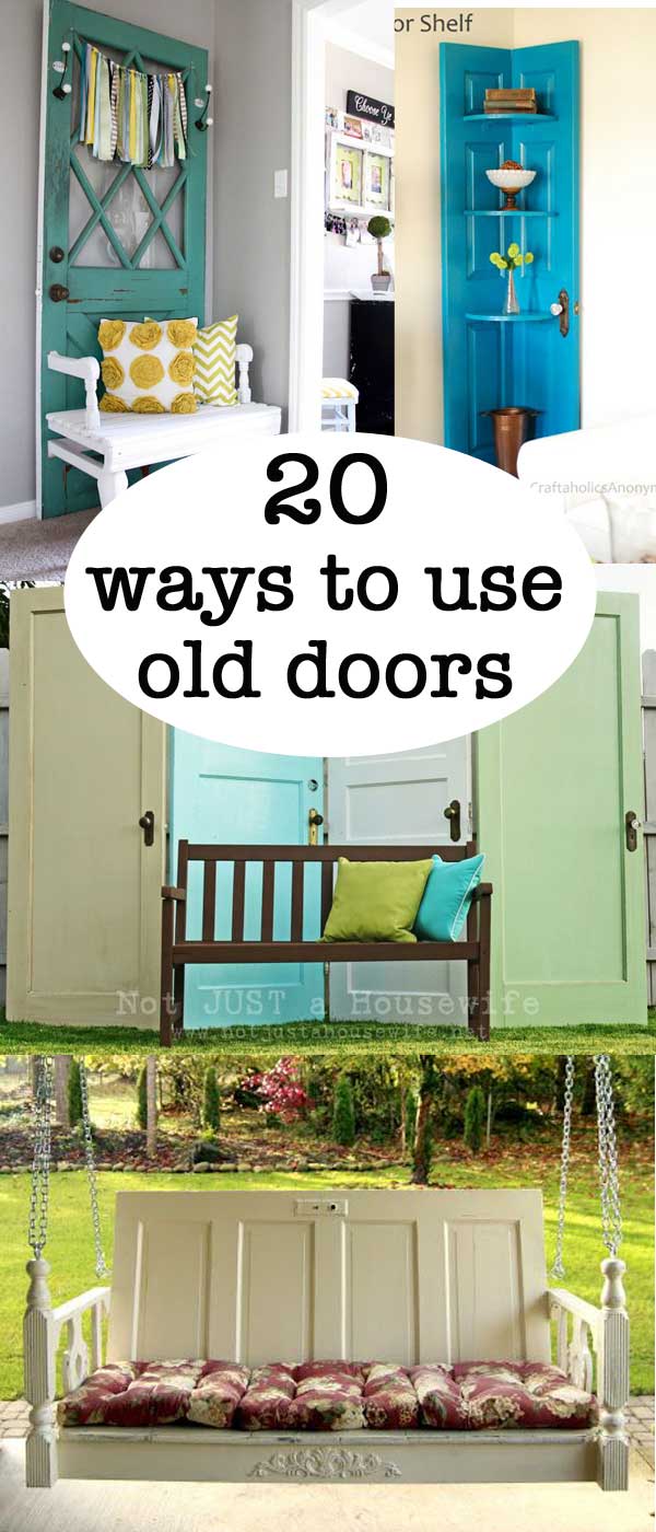 20 ideas using old doors