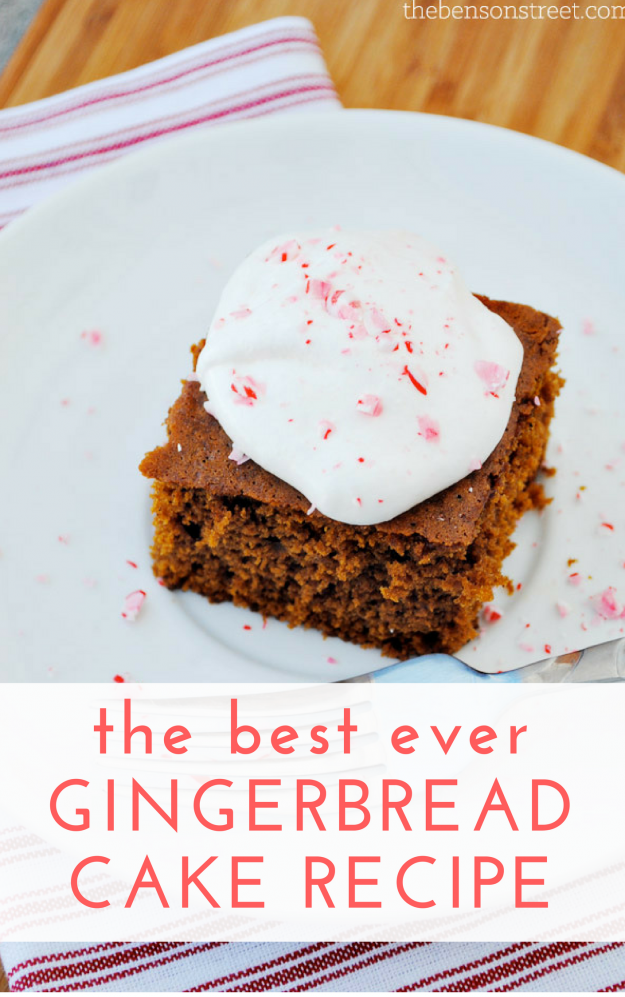 Pinning now so I can make this gingerbread cake recipe for the holidays!