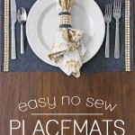 no sew placemats tutorial