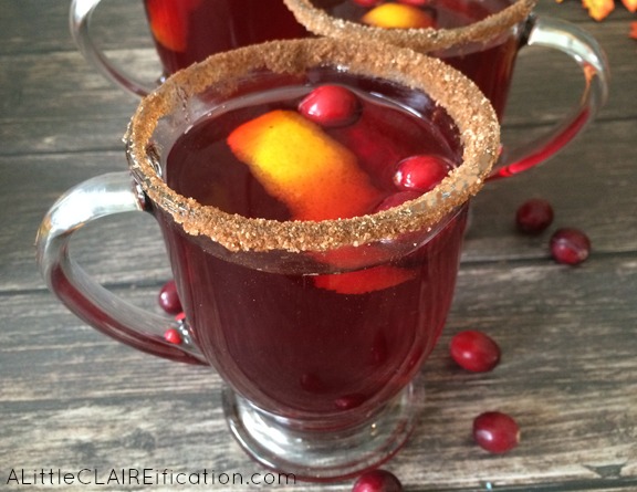 Easy and Spiked Slow cooker Cranberry Mulled Cider
