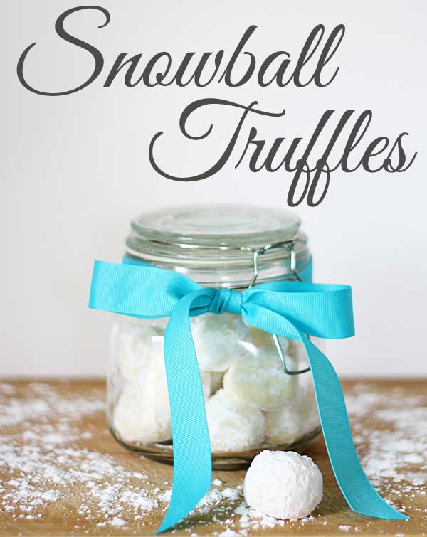 Gifts in Jars: Snowball Truffles