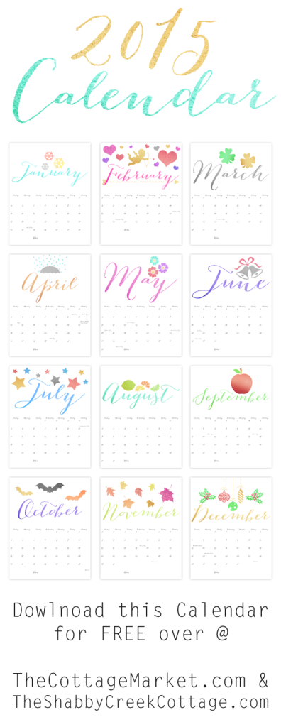 free 2015 printable calendar