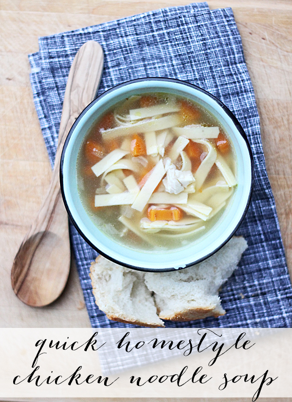 quick homemade chicken noodle soup