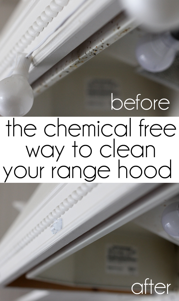 how to clean a range hood without  chemicals