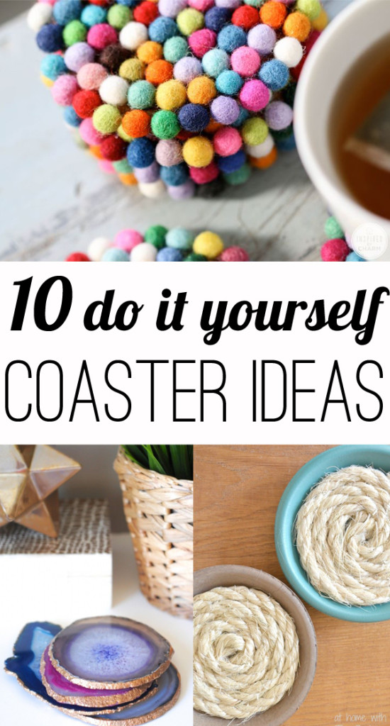 10 fun DIY coasters ideas