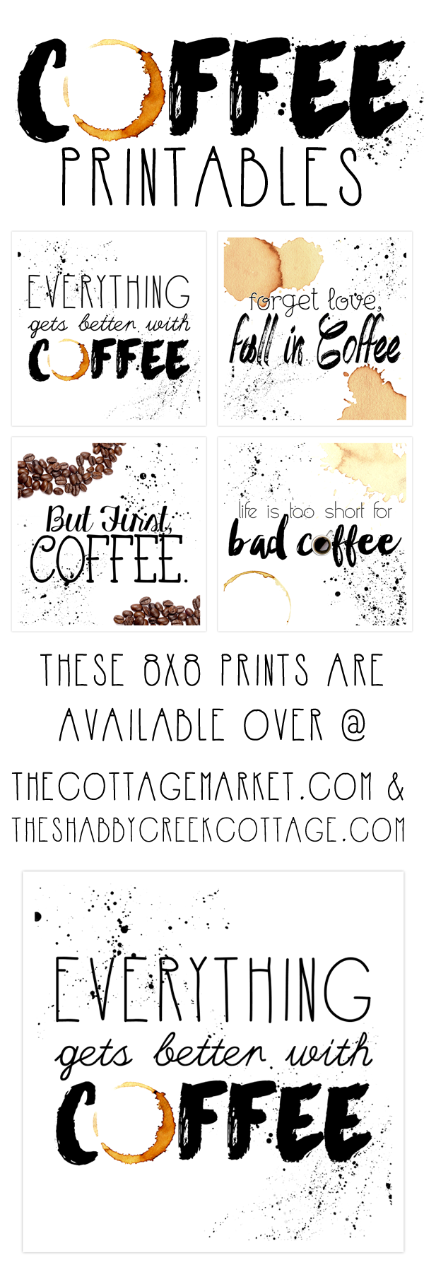 Free Printable Art: the coffee collection