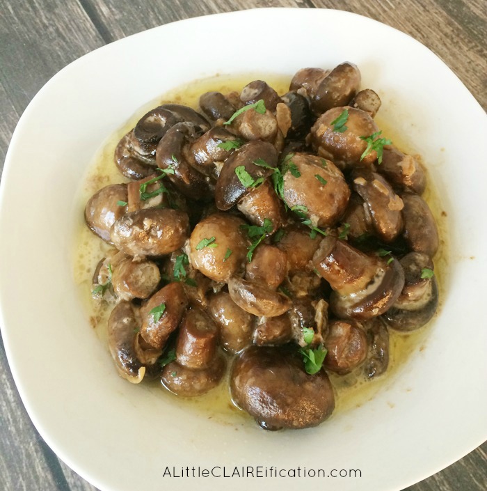 Creamy and easy French Onion Style Mushrooms, a slow cooker recipe