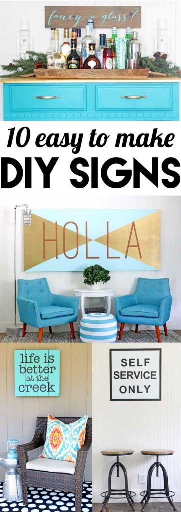 10 easy to make DIY signs