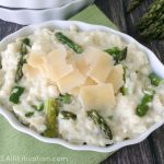 Delicious Slow Cooker Asiago and Asparagus Risotto recipe
